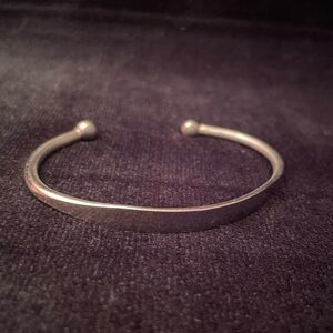 Vintage 70’s Silver Tone Men’s Cuff Bracelet